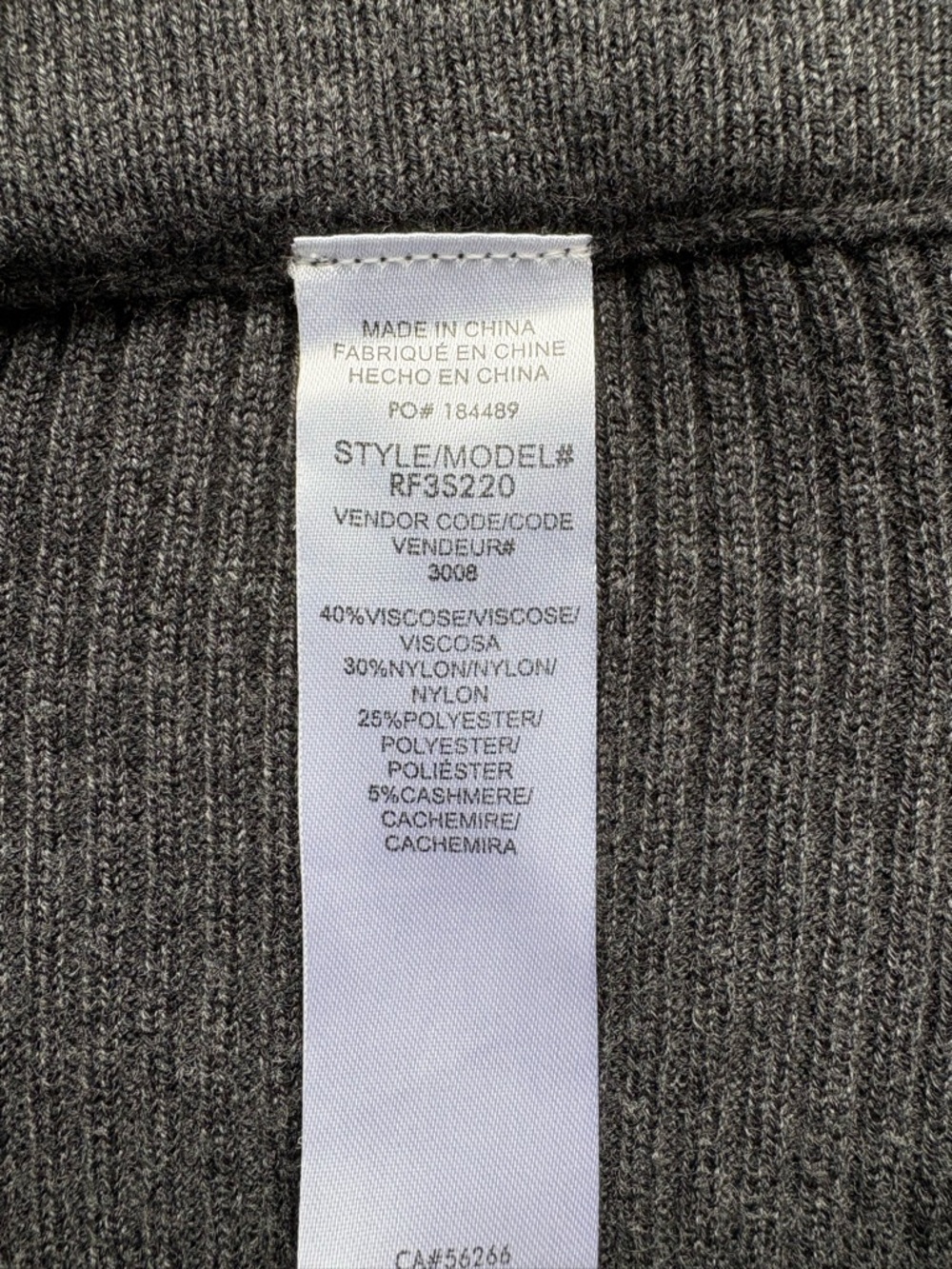 Splendid Ribbed Midi Skirt Heather Charcoal Grey Slit, size M - Picture 10 of 16
